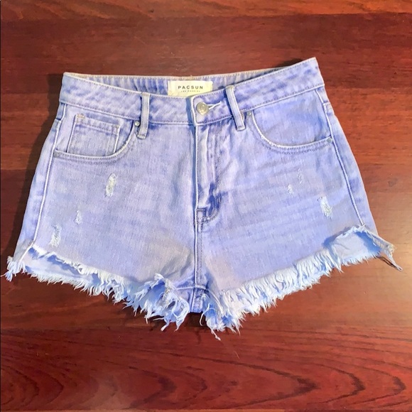 PacSun Pants - Acid Wash Mid-Rise Denim Shorts